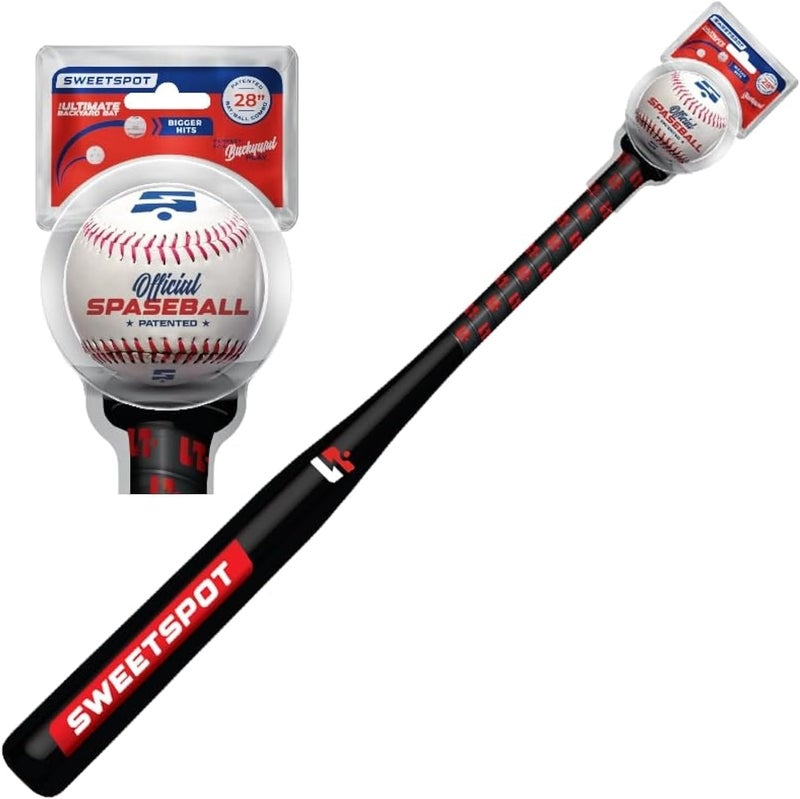 SweetSpot Baseball SweetSpot Plastic Bat and Ball Combo Set | Backyard Baseball Set for Youth, Kids, Teens, and Adults - Image 1